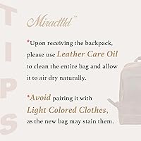 Miracttld Leather Backpack for Men 15.6″ Laptop Backpack — image 7