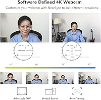 NUROUM V32AFL 4K Webcam with Ring Light — image 5