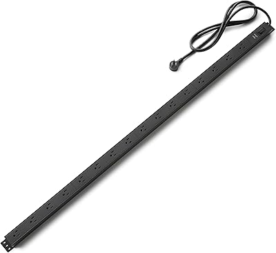 Amazon Basics Surge Protector Power Strip 16 Outlet 600 Joules 6ft Extension Cord