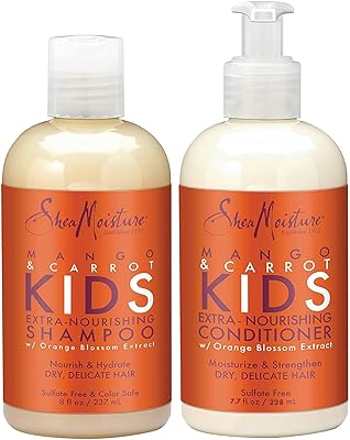 SheaMoisture Mango & Carrot Kids Extra-Nourishing Shampoo & Conditioner Set