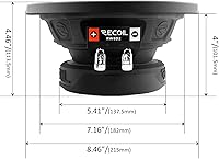 RECOIL RW8D2 Echo Series 8-Inch 400W Dual 2-Ohm Car Audio Subwoofer — image 6
