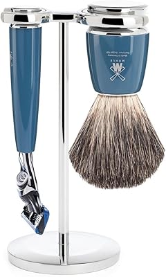 MÜHLE RYTMO 3-Piece Pure Badger 5-Blade Razor Set