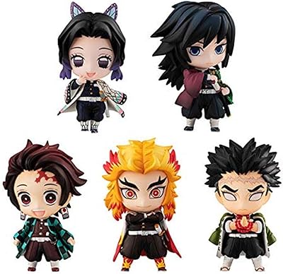 Megahouse Demon Slayer Kimetsu Tanjiro & Hashiras Mascot Fig Set A
