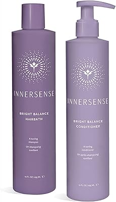 Innersense Organic Beauty Natural Bright + Balanced Purple Toning Shampoo + Conditioner Duo 10oz