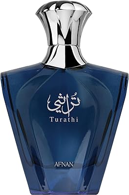 Afnan Turathi Blue Eau de Parfum Spray for Men, 3.0 Fl. Oz
