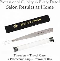 Beauty Power Ultra-Precision Professional Slant Tweezers - Matte Gray — image 8