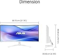 ASUS VU34WCIP-W 34” Ultra-Wide Curved Monitor — image 7