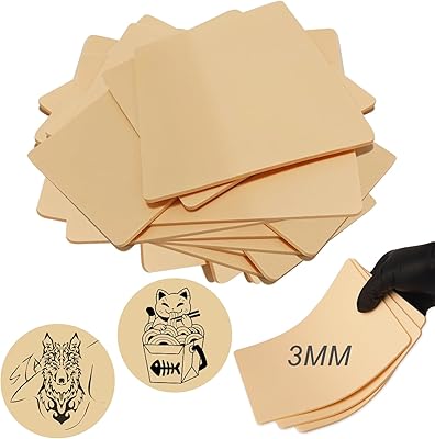 Emalla 3MM Fake Tattoo Skin Practice Kit 20pcs
