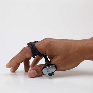 Tap Strap 2 Wearable Keyboard, Mouse & Air Gesture Controller (Large-2021)