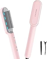 Wavytalk Hair Straightener Brush, Pink — image 1