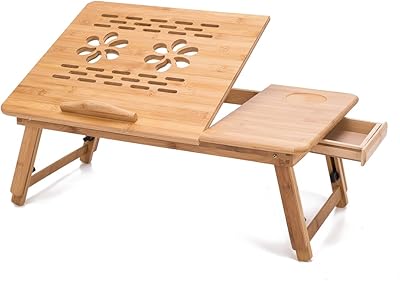 THY COLLECTIBLES Bamboo Lapdesk Table Laptop Stand