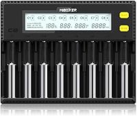 MiBOXER 18650 Battery Charger, 8-Bay Smart Charger — image 1