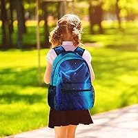 Wolf Blue Galaxy Wolf Backpack for Boys and Girls — image 8