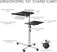 Mount-It! MI-7945 Projector Stand with Laptop Shelf — image 5