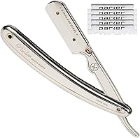 Parker SR1 Stainless Steel Straight Edge Barber Razor — image 1