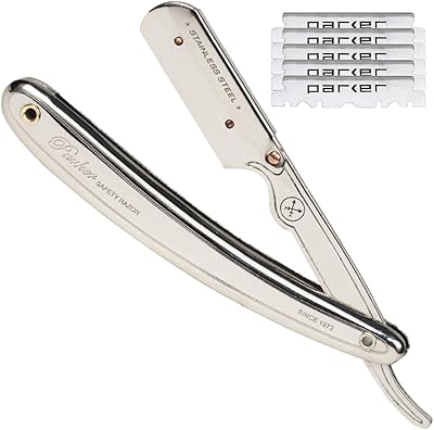 Parker SR1 Stainless Steel Straight Edge Barber Razor