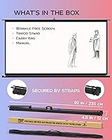 PropVue 100 Inch 16:9 HD Projector Screen with Stand — image 9