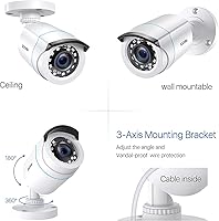 ZOSI 4 x 2MP 1080p HD-TVI Security Camera Kit — image 8