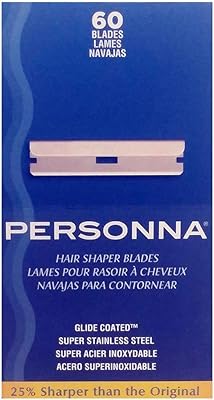 Personna Hair Shaper Blades, 60 Count
