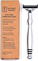 Taconic All-Metal Heavyweight Chrome Razor with 10 Pivot Plus Blades — image 9