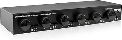Pyle PLSHVC612 6-Channel Stereo Speaker Selector