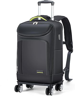 Lekebobor 18-inch Travel Rolling Backpack