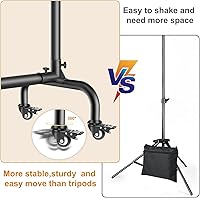 MsMk Backdrop Stand with Wheels, 10x7 FT — image 3