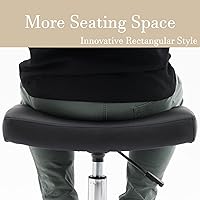 CoVibrant Adjustable Rolling Stool with Extra Wide Seat (19″-24″) — image 3