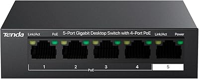 Tenda TEG1105P 5-Port Gigabit PoE Switch