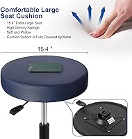 JMU Rolling Stool 400lb Navy Blue — image 4