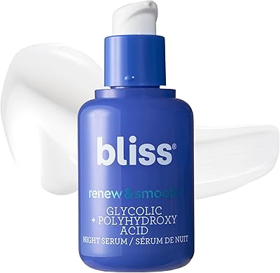 Bliss Glycolic + Polyhydroxy Acid Renew & Smooth Night Serum 1oz