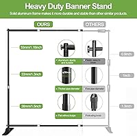 FUDESY 10x10 ft Backdrop Banner Stand — image 3