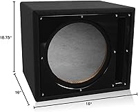 Belva BBX112BK 12″ Ported Subwoofer Box Enclosure — image 6