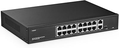 YuLinca F1602GP 16-Port PoE Switch with 2 Gigabit Uplink