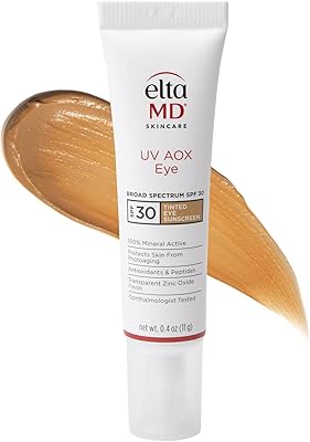 EltaMD UV AOX Tinted Mineral Sunscreen for Eye Area SPF 30 0.4oz