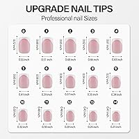 Vansiho French Gel Nail Tips 600Pcs Short Square-03 French — image 6