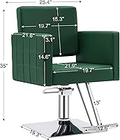 BarberPub Salon Chair 8821GR Green — image 2