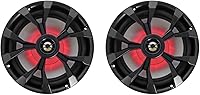 Rockville RKL80MB 8-Inch 900 Watt 2-Way Marine Boat Speakers with LED Lights — image 1