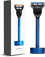 Bolin Webb Generation Razor and Stand in Blue with Gillette Fusion5 Blade — image 1