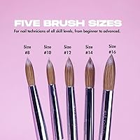 MakarttPro Kolinsky Crimped Acrylic Nail Brush #14 — image 3