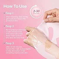 Torriden CELLMAZING Collagen Firming Gel Facial & Neck Sheet Mask (4-pack) — image 6