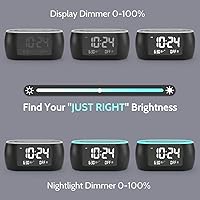 HOUSBAY Glow Alarm Clock Radio — image 5