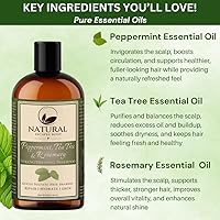 Natural Escapes Peppermint, Tea Tree & Rosemary Hair Growth Shampoo 16 oz — image 3