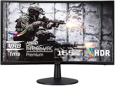 Acer Nitro ED240Q Sbiip 23.6″ Curved Gaming Monitor