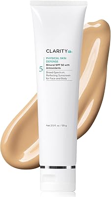 ClarityRx Physical Skin Defense Tinted Mineral SPF 50 Sunscreen 3.5oz