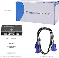 JideTech 2-Port USB VGA KVM Switch — image 9