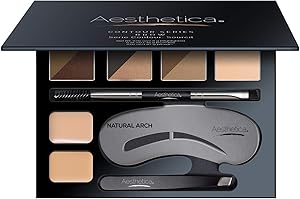 Aesthetica Brow Contour Kit 16-Piece Eyebrow Makeup Palette Set Review
