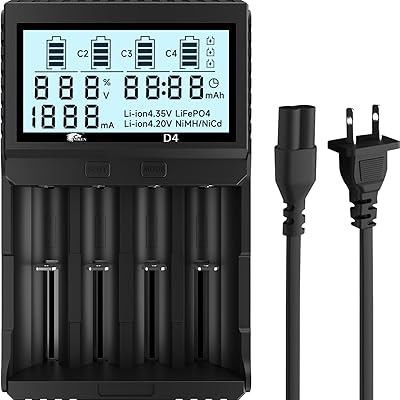 IMREN 18650 Battery Charger with LCD Display