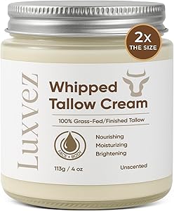Luxvez Beef Tallow Cream for Skin 4oz Review