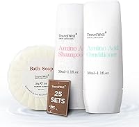 Travel Well Hotel Amenities Shampoo and Conditioner Set with Soap Bars, 30ml (25 Bottles) — image 1